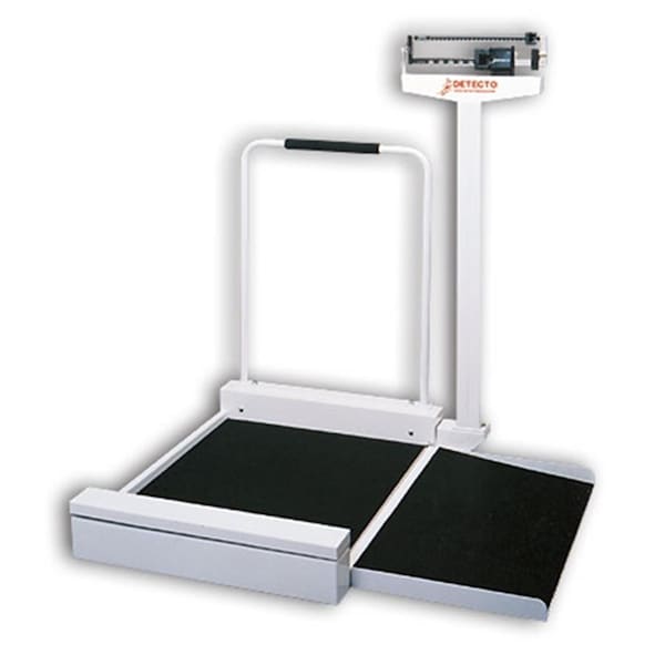 Cardinal Scale Cardinal Scale-Detecto 30 in. X 26 in. X 2 in. Platform Wheelchair Scale Mechanical 180 Kg X 100 G 4951 - main